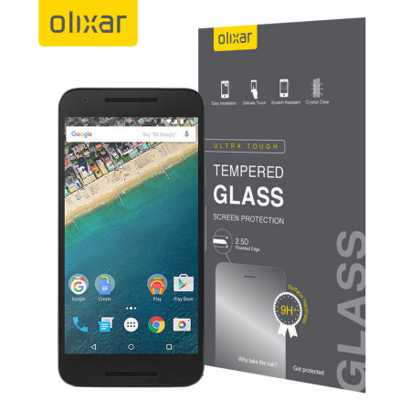Olixar Nexus 5X Tempered Glass Skjermbeskyttelse