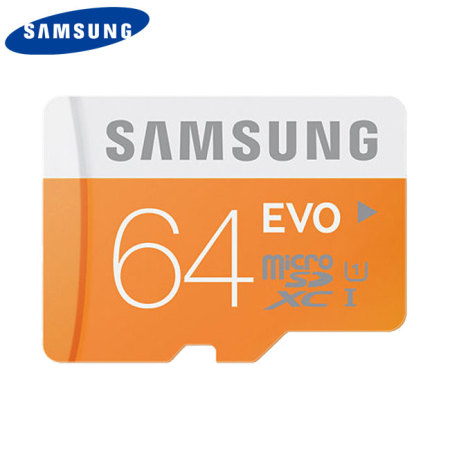 Carte mémoire MicroSDXC Samsung EVO Classe 10 + adaptateur– 64Go