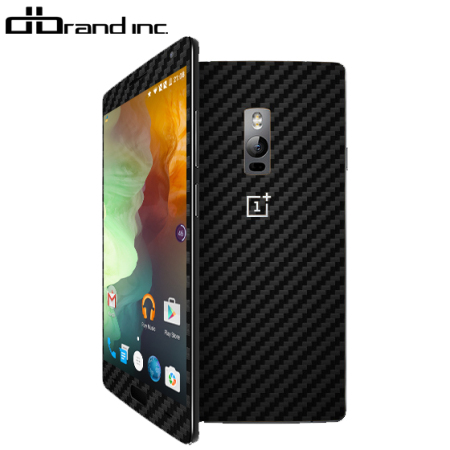 dbrand OnePlus 2 Skin in Black Carbon Fibre