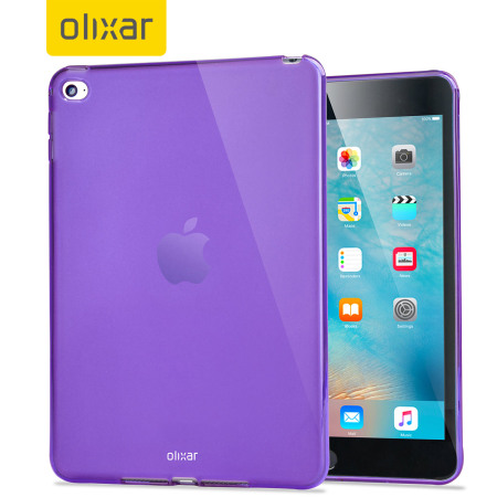 Funda iPad Mini 4 Olixar FlexiShield Gel - Morada