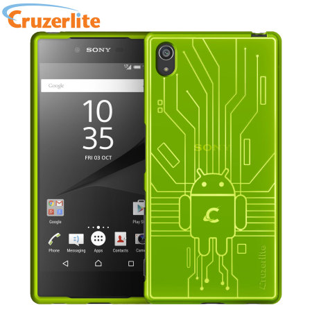 Bakken Gepland faillissement Cruzerlite Bugdroid Circuit Sony Xperia Z5 Case - Green