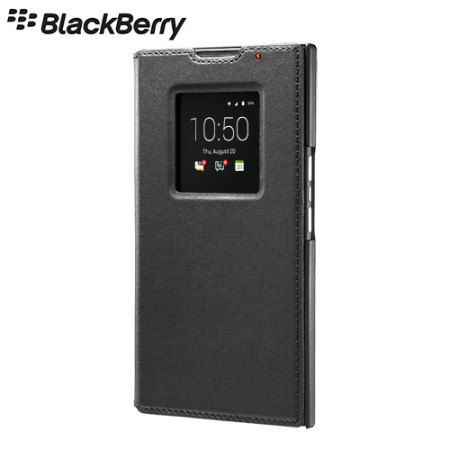 Housse cuir BlackBerry Priv Officielle - Noire
