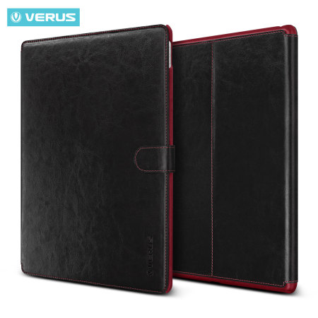 Verus Dandy Leather Style iPad Pro 12.9 2015 Case - Black