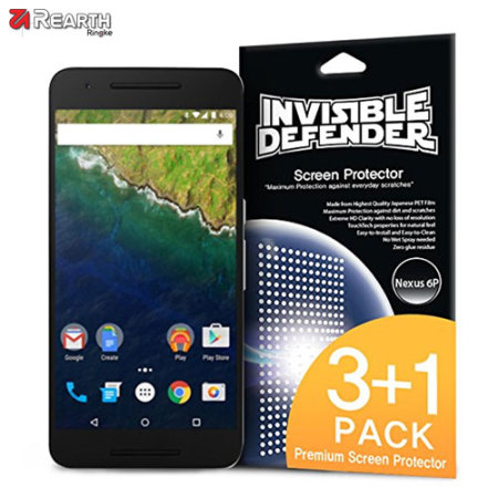 Rearth Invisible Defender Nexus 6P Screen Protector - 4 Pack