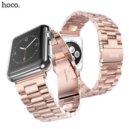 Bracelet Apple Watch 2 / 1 Stainless Acier Hoco - 38mm - Rose Or