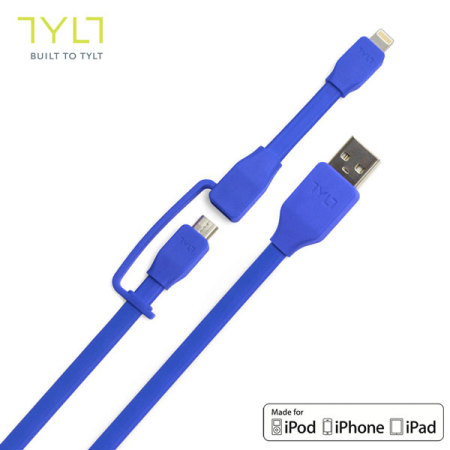 Câble de chargement et synchronisation TYLT Syncable - Bleue