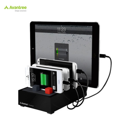 Avantree PowerHouse Desk USB Charging Station - Black - US Mains