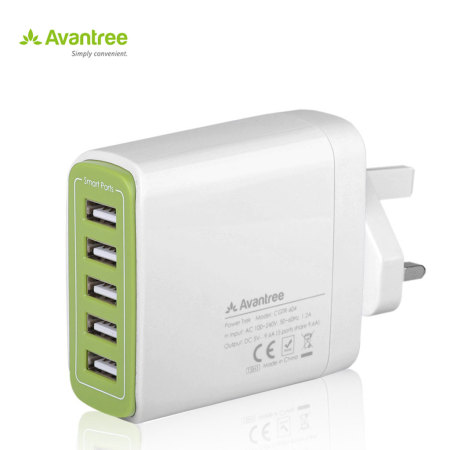 Avantree Power Trek 5 USB Mains Charger - White