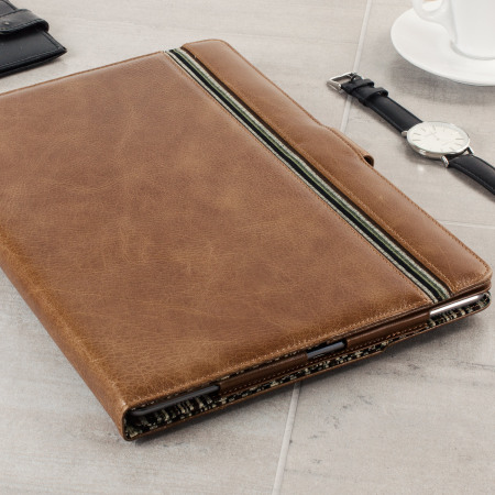 Tuff-Luv Alston Craig Vintage Leather iPad Pro Case - Bruin