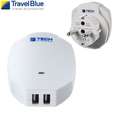Travel Blue 2.1A Dual USB EU Wall Charger