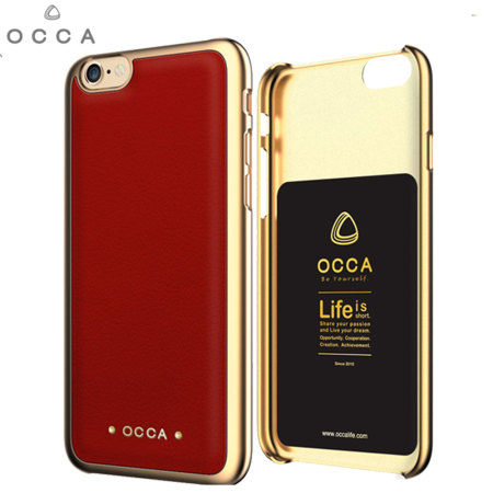Occa Absolute Premium Leather iPhone 6S Plus / 6 Plus Case - Red