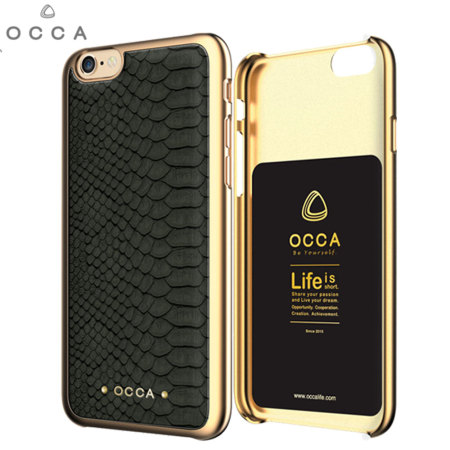 Occa Wild Premium Leather iPhone 6S Plus / 6 Plus Shell Case - Grey