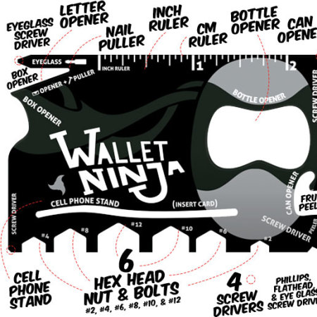 Wallet Ninja 18-in-1 Multi-tool