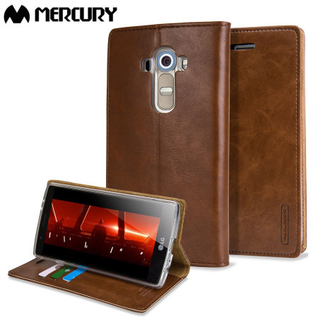 Mercury Blue Moon LG G3 Wallet Case - Brown