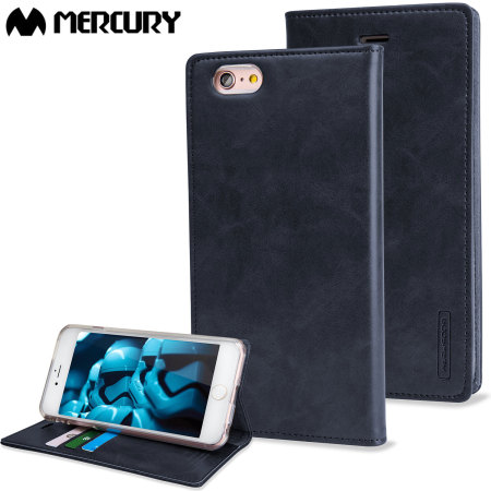 Mercury Blue Moon Flip iPhone 6S / 6 Wallet Case - Navy
