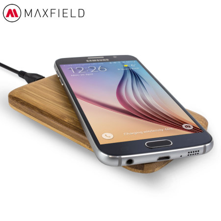 Maxfield M1 QI Wireless Charging Pad - Bamboo