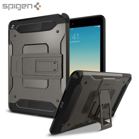 Spigen Tough Armor iPad Mini 4 Hülle in Gunmetal