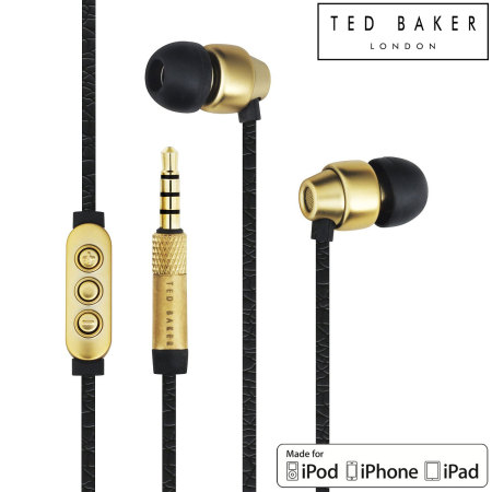 Ted Baker Dover High-Performance In-Ear Headphones - Zwart/ Goud 