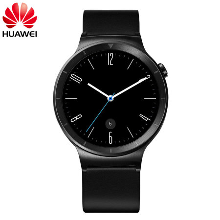 Huawei Active Watch for Android & iOS - Black Leather Strap