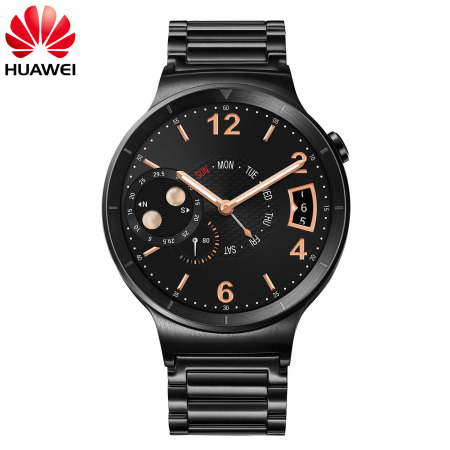 Huawei Active Watch for Android & iOS - Black Steel Link Strap