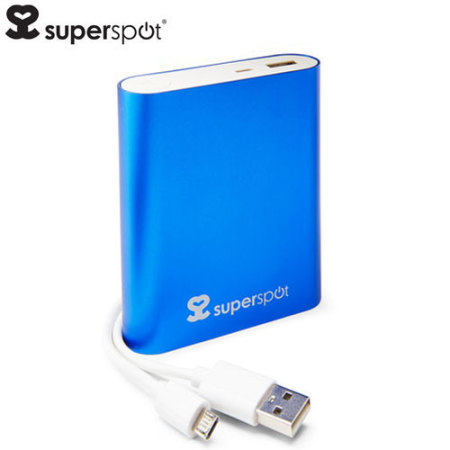 Chargeur portable 10400mAh SuperSpot – Bleu