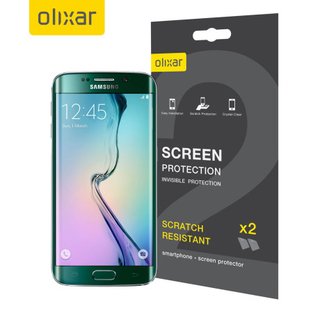 Pack Protection d'écran Samsung Galaxy S6 Edge TPU 2-en-1 Olixar 