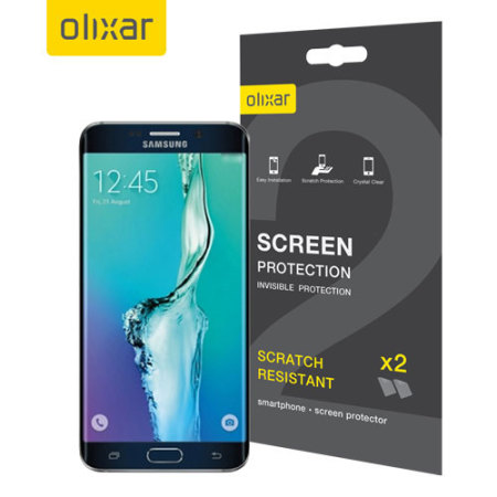 Olixar Samsung Galaxy S6 Edge Plus TPU Screen Protector 2-in-1 Pack