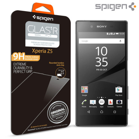 Protection écran Sony Xperia Z5 Spigen GLAS.tR SLIM Verre Trempé