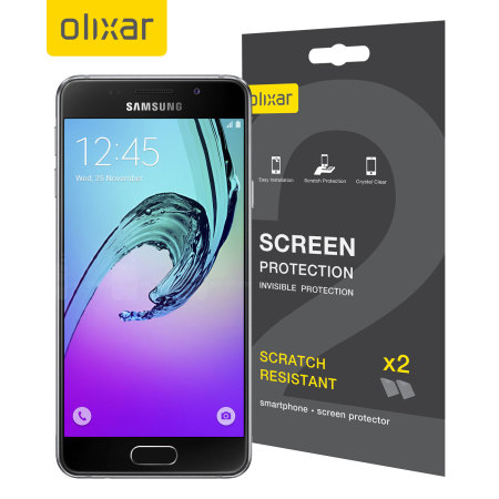Olixar Samsung Galaxy A3 2016 Screen Protector 2-in-1 Pack