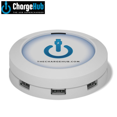 Estación de Carga ChargeHub 7 Puertos USB - Blanca