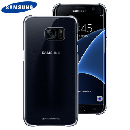 Official Samsung Galaxy S7 Edge Clear Cover Case - Black