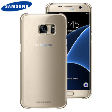 Officiele Samsung Galaxy S7 Edge Clear Cover - Goud