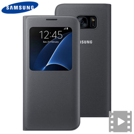 Pidgin Sleutel Verraad Official Samsung Galaxy S7 Edge S View Cover Case - Zwart