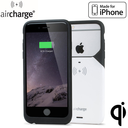 aircharge MFi iPhone 6S Plus / 6 Plus Wireless Charging Case - White