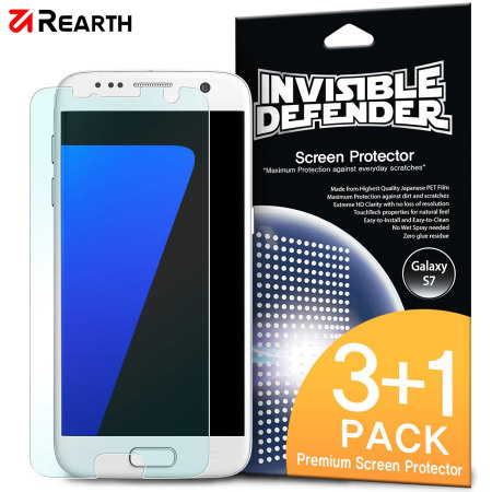 Protector Pantalla Galaxy S7 Rearth Invisible Defender - Pack 4