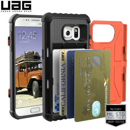 UAG Samsung Galaxy S7 Protective Card Case - Rust / Black