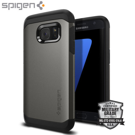 Spigen Tough Armor Samsung Galaxy S7 Hülle Case in Gunmetal