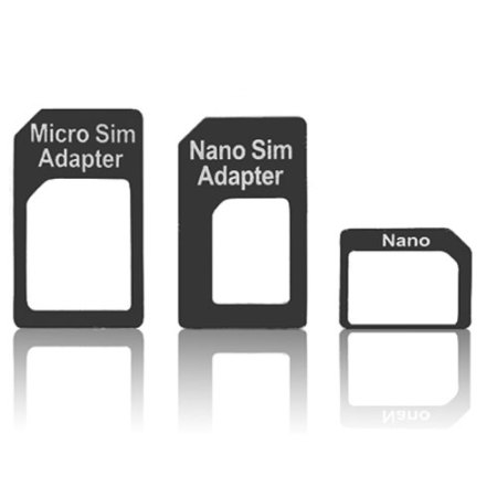 SIM Adapter 3 Pack - Nano to Micro or Standard - Micro to Standard 