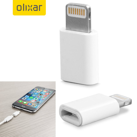 Lightning To Micro USB Adapter - White