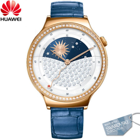 Huawei Jewel Watch für Android und iOS -Blau Leder Armband