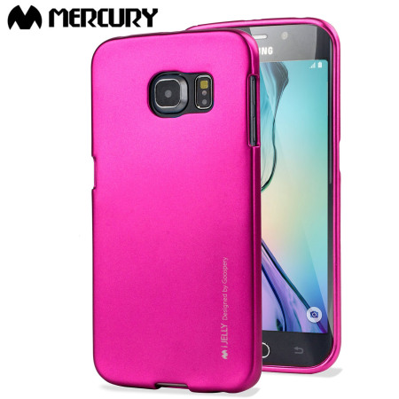 Mercury iJelly Samsung Galaxy S6 Edge Gel Case - Hot Pink
