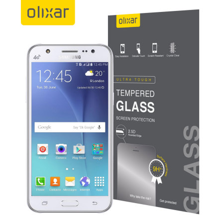Olixar Tempered Glas Samsung Galaxy J5 2015 Displayschutz