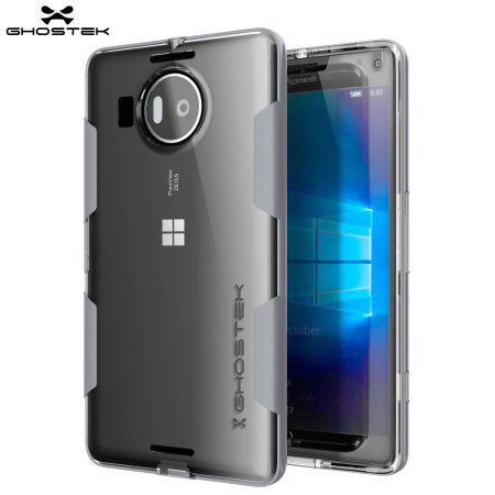 Coque Microsoft Lumia 950 XL Ghostek Cloak Tough– Transparent / Argent