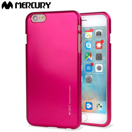 Mercury Goospery iJelly iPhone 6S / 6 Gelskal - Metallisk Rosa