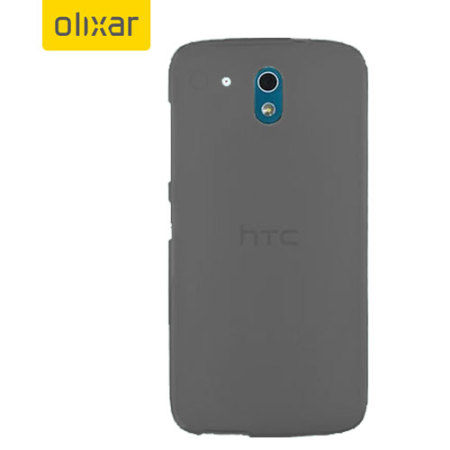 Olixar FlexiShield HTC Desire 526 Gel Case - Smoke Black