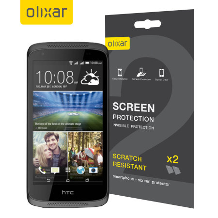 Olixar HTC Desire 526 Displayschutz 2-in-1 Pack