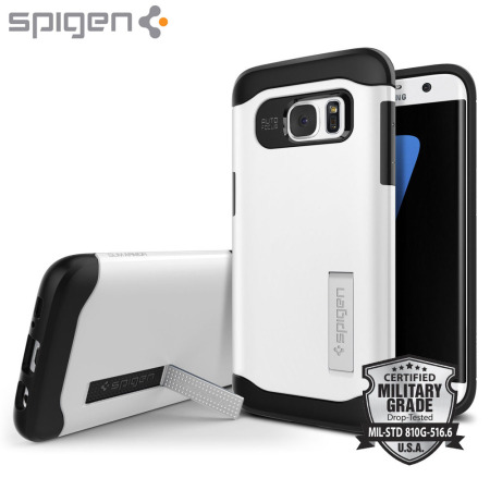 Spigen Slim Armor Samsung Galaxy S7 Edge Case - Shimmery White