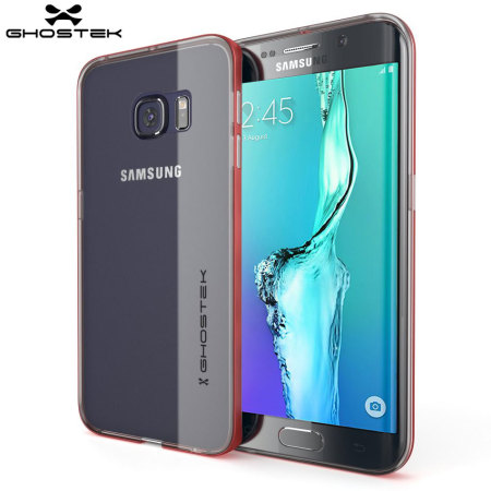 Ghostek Cloak Samsung Galaxy S6 Edge Plus Tough Deksel - Klar / Rød