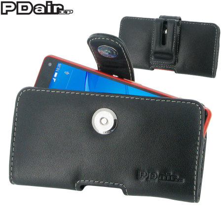 Fietstaxi Roos Kleuterschool PDair Sony Xperia Z3 Compact Horizontal Leather Pouch Case - Black