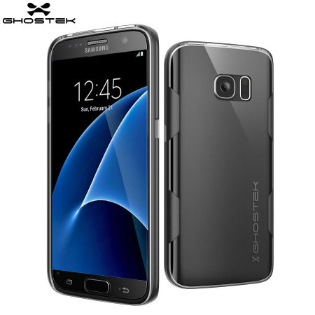 Ghostek Cloak Samsung Galaxy S7 Puhelimelle – Läpinäkyvä/Musta